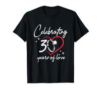 Celebrate 30 Wedding Anniversary Pearl Family Love Marriage T-Shirt