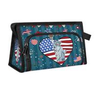 Celebrate American Fneedom Travel Toiletry Bag for Women Men Girls Boys Multifunctional Makeup Pouch Bag Wash Toiletries Cosmetic Organizer Shower Bag