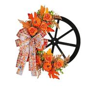 Celebrate Autumn With This Gratitude Themed Pumpkin Wheel Wreath Perfect For Indoor Decoration Harvest Festival Decoration