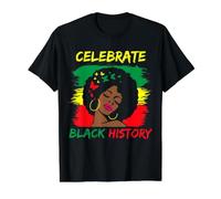 Celebrate Black History - African Civil Rights Empowerment Value Graphic T-Shirt, Men, Black, M