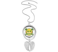 Celebrate Brazil Carnival Pendant Angel Wings Rotating Necklace Jewelry