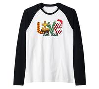 Celebrate Christmas with Jesus Christ Bible Verse Design Raglan Baseball Tee