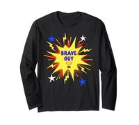 Celebrate Courage Brave Guy Overcome Fears You Can Attitude Long Sleeve T-Shirt