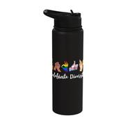 Celebrate Diversity Austism Black Race Peace Gender LGBTQ Stainless Steel Insulated Water Bottle