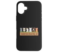 Celebrate Diversity Kitten Breeds Animal Lover Funny Cats Case for iPhone 16 Plus