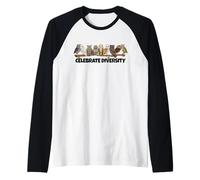 Celebrate Diversity Type of Owls Stuff for Owl Lovers Raglan Baseball Tee