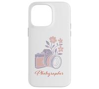 Celebrate Female Photographers Soft Colors Flower Camera Case for iPhone 14 Pro Max
