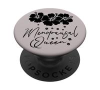 Celebrate Floral Midlife Womens Hyacinth Menopause Queen PopSockets Adhesive PopGrip