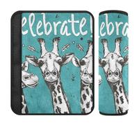 Celebrate Handy Drawn Deer Shoulder Strap pad,Stop seat Belt Cutting into Neck,Shoulder Belt pad for SUV Airplane Most Cars forro para cinturon de segurida 2 Pack