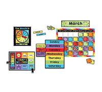Celebrate Learning Calendar Bulletin Board Set-Colorful Calendar, Monthly Headers, Days of The Week, Seasons, Birthdays, Special Occasions, Weather Chart (86 pc)