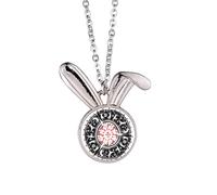 Celebrate Mexican Outline Mexico Totems Rabbit Necklace Pendant Bunny Animal Jewelry Gift