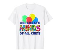 Celebrate Minds of All Kinds Autism Awareness Fun Value Graphic T-Shirt