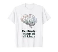 Celebrate Minds of All Kinds Autism Inclusion SPED Teacher T-Shirt