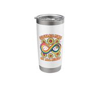 Celebrate Minds of All Kinds Groovy Rainbow Infinity Stainless Steel Insulated Tumbler
