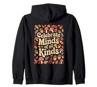 Celebrate Minds Of All Kinds Mushroom Inclusion SPED Teacher Zip Hoodie