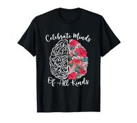 Celebrate Minds of All Kinds Neurodiversity Autism Awareness T-Shirt