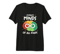 Celebrate Minds of All Kinds Neurodiversity Autism Premium T-Shirt