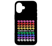 Celebrate Minds Of All Kinds Rainbow Brains Autism ADHD Case for iPhone 16