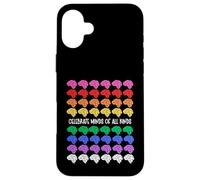 Celebrate Minds Of All Kinds Rainbow Brains Autism ADHD Case for iPhone 16 Plus