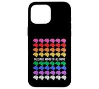 Celebrate Minds Of All Kinds Rainbow Brains Autism ADHD Case for iPhone 16 Pro Max