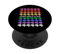 Celebrate Minds Of All Kinds Rainbow Brains Autism ADHD PopSockets Adhesive PopGrip