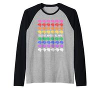 Celebrate Minds Of All Kinds Rainbow Brains Autism ADHD Raglan Baseball Tee