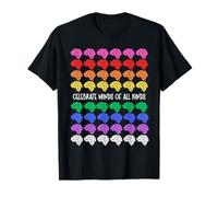 Celebrate Minds Of All Kinds Rainbow Brains Autism ADHD T-Shirt