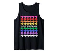 Celebrate Minds Of All Kinds Rainbow Brains Autism ADHD Tank Top
