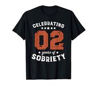 Celebrate Recovery Clean Sobriety 2 Years Sober Anniversary T-Shirt