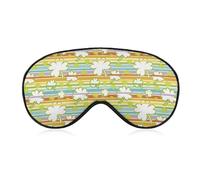 Celebrate St Patrick's Day Silk Sleep Mask with Adjustable Strap Super Soft Eye Mask