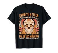 Celebrate The Ancients - Aztec Skull Día de Los Muertos T-Shirt