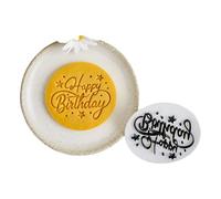 Celebrate The Birthday with Unique Happy Birthday English Cookie Molds Fondant Cutter Texture for Home Baking Baking Tool