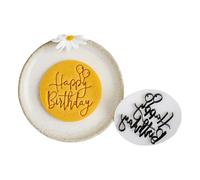Celebrate The Birthday with Unique Happy Birthday English Cookie Molds Fondant Cutter Texture for Home Baking Baking Tool