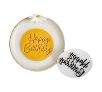 Celebrate The Birthday with Unique Happy Birthday English Cookie Molds Fondant Cutter Texture for Home Baking Baking Tool