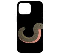 Celebrate the Earth with this Fun Earthworm Logo Case for iPhone 16 Pro Max
