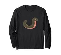 Celebrate the Earth with this Fun Earthworm Logo Long Sleeve T-Shirt