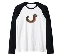 Celebrate the Earth with this Fun Earthworm Logo Raglan Baseball Tee