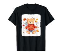 Celebrate The Fall Colors with This Happy Teddy Bear Outfit T-Shirt