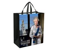 Celebrate the Life of Queen Elizabeth II 1926-2022 Commemorative Should Shopping Tote Bag - A Memorable Souvenir for Home Decor and Collection (By LILAJ)