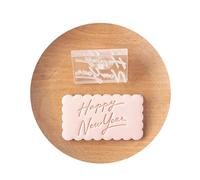 Celebrate the New Year with these acrylic fondant stamp shapes, ideal for baking and professional pastry chefs