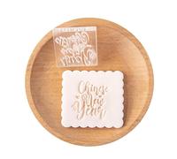 Celebrate the New Year with these acrylic fondant stamp shapes, ideal for baking and professional pastry chefs