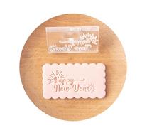 Celebrate the New Year with these acrylic fondant stamp shapes, ideal for baking and professional pastry chefs