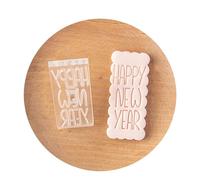 Celebrate The New Year with This Acrylic Fondant Stamp Molds Ideal for Home Baking and Professional Pastries Cooks Food Grade Fondant Tool