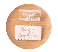 Celebrate The New Year with This Acrylic Fondant Stamp Molds Ideal for Home Baking and Professional Pastries Cooks Food Grade Fondant Tool