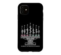 Celebrate the Principles of Kwanzaa Kinara Calligraphy Art Case for iPhone 11