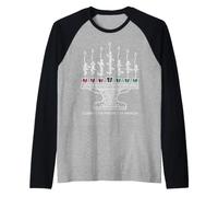 Celebrate the Principles of Kwanzaa Kinara Calligraphy Art Raglan Baseball Tee
