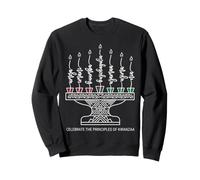 Celebrate the Principles of Kwanzaa Kinara Calligraphy Art Sweatshirt