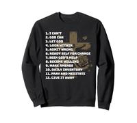 Celebrate the Recovery Christian Cross 12 Step Guide Pray Sweatshirt