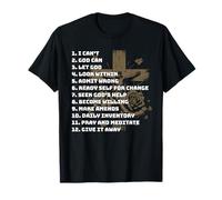 Celebrate the Recovery Christian Cross 12 Step Guide Pray T-Shirt