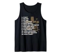 Celebrate The Recovery Christian Cross 12 Step Guide Pray Tank Top